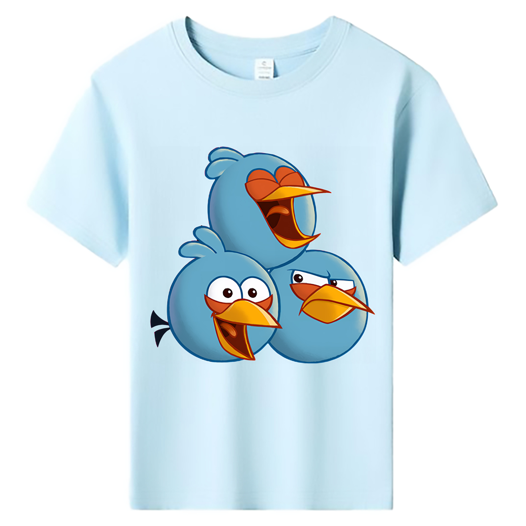 （画像用） Angry Birds アングリーバード 綿100％キッズTシャツ（フロントプリント）